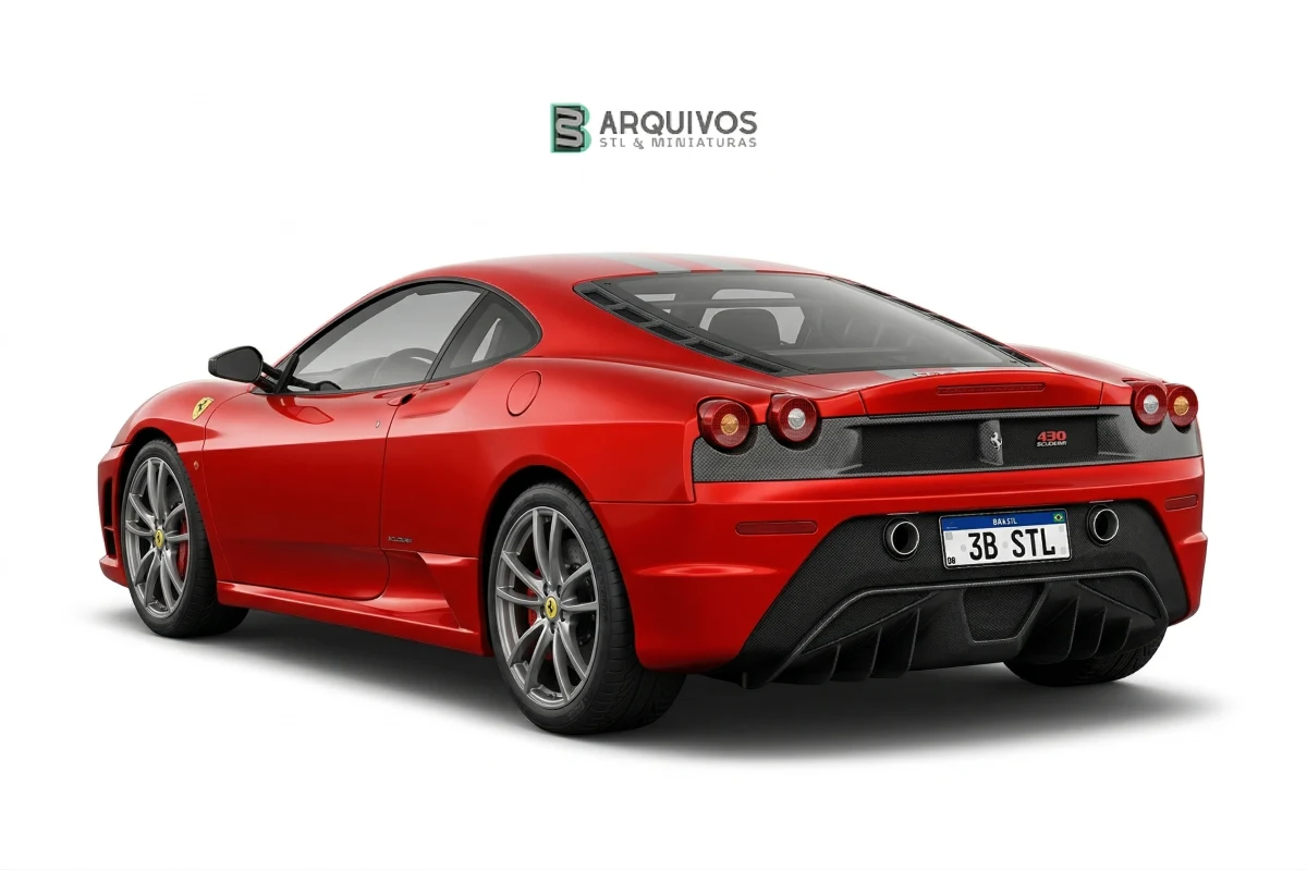 Modelo 3D STL - Ferrari F430 Scuderia — foto 5